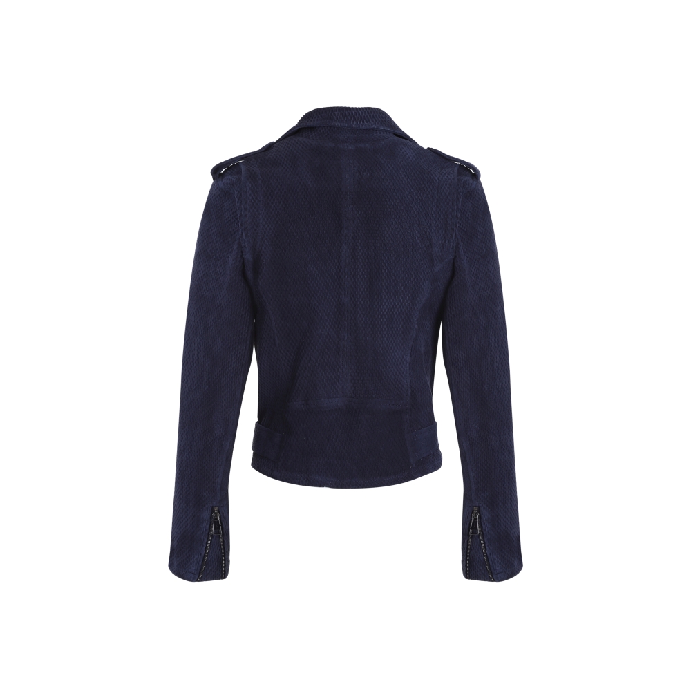 VESTE CUIR VELOURS BLEU FEMME MADRID PERFECTOCUIR PERFECTOCUIR